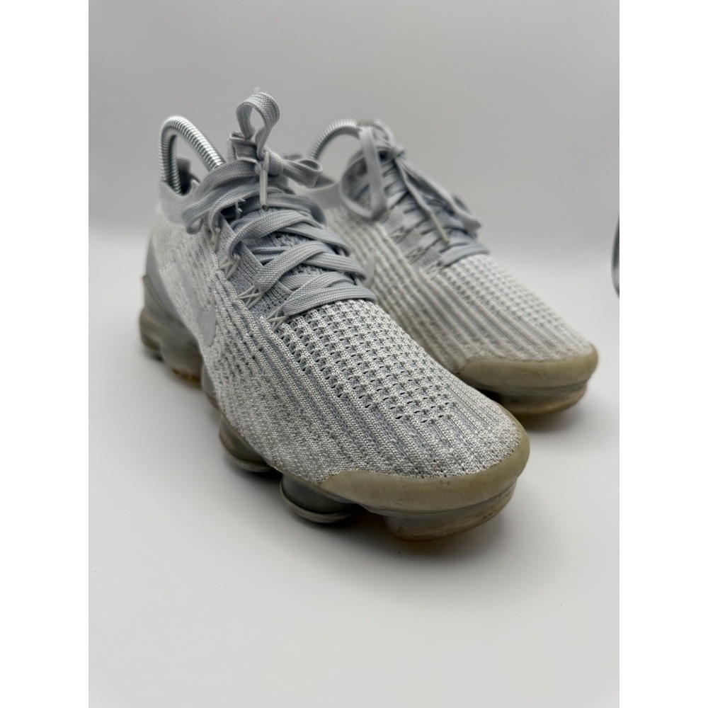 Nike Air VaporMax Flyknit 3 Women's Size 7.5 Gray Pure Platinum Sneakers
